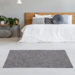 Area Rugs – Low Pile, Contemporary Rugs for Living Rooms, Bedrooms, Dining Rooms, and Entryways - Modern Design, No Shedding Construction - Grey, 80x150 cm - Image 3