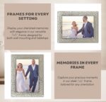 Picture Frame 7 x 5, Silver, Freestanding and Wall Mountable, 13 x 18 cm, 7x5 Picture Frames, Silver 5x7 Photo Frames, 7x5 Photo Collage Gallery Display - Image 9