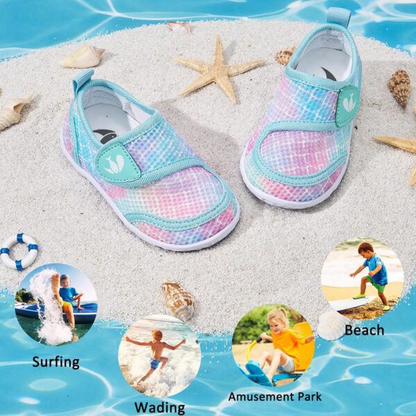 JOINFREE Toddler Water Shoes Boys Girls Sandals Barefoot Kids Breathable Aqua Shoes for Swim Pool Indoor Home Shoes - Image 6