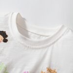 Girls Summer Dresses Unicorn Butterfly Floral Rainbow Casual Dress Cotton Shirt Cartoon Short Sleeve Sleeveless Dress for Kids Age 1-7 Years Old - Image 4