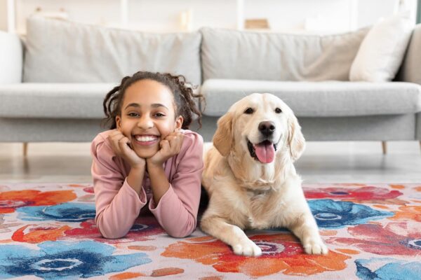 DAPHNE HOME DECOR Machine Washable Area Rugs, 120X180 CM, For Kitchen, Bedroom, Dining Room and Living Room Non Slip Area Rugs | Soft Short Pile | Kid Pet Friendly Rug (Floral - Daisy) - Image 5