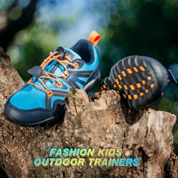 UOVO Boys Trainers Water Repellent Running Shoes Non-Slip Blue Sneakers for Little Kids Size 11UK(29EU) to 2UK(34EU) - Image 5