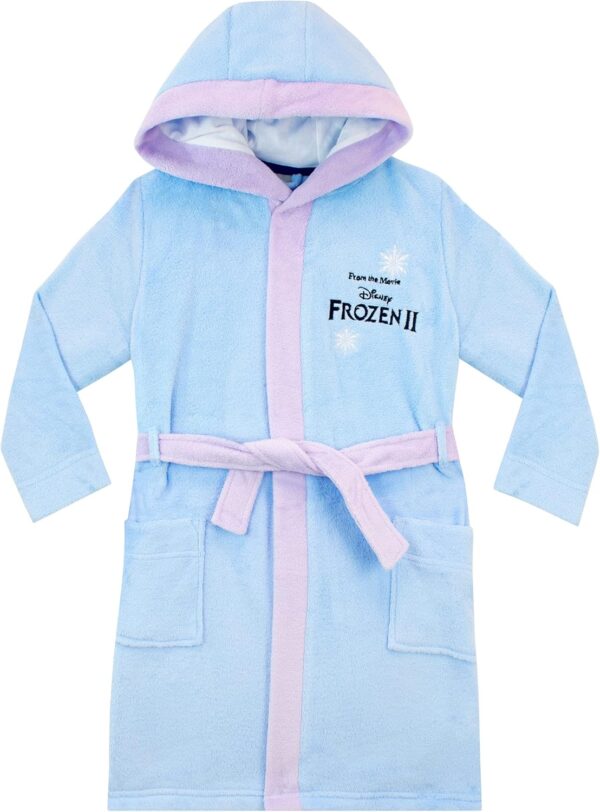 Disney Girls Pyjamas and Dressing Gown Set Frozen - Image 2