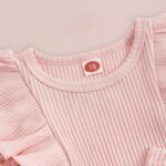 JiAmy Baby Girl Clothes Newborn Floral Embroidery Mesh Tulle Romper Toddler Ruffle Short Sleeve Bodysuit Spring Summer Baby Girl Dress for 0-24 Months - Image 3