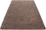 Abaseen Small Large Shaggy Rug Modern Rugs Living Room Extra Large Small Medium Rectangular Size Soft Touch Thick Pile Living Room Area Rugs Non Shedding (Mocha, 80x150 cm) - Image 5