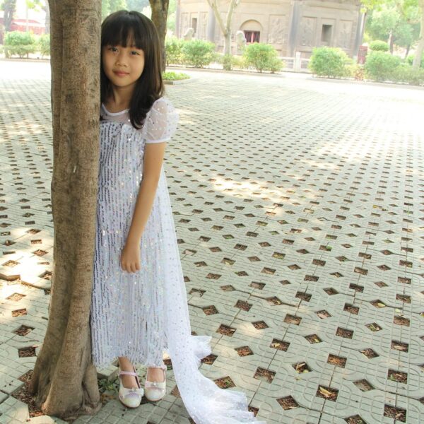 Princess Dress Up Shoes Girls' Mary Jane Shoes - Girls Party Pumps - Flower Girl Wedding Party Girls Sparkly Shoes - Image 7