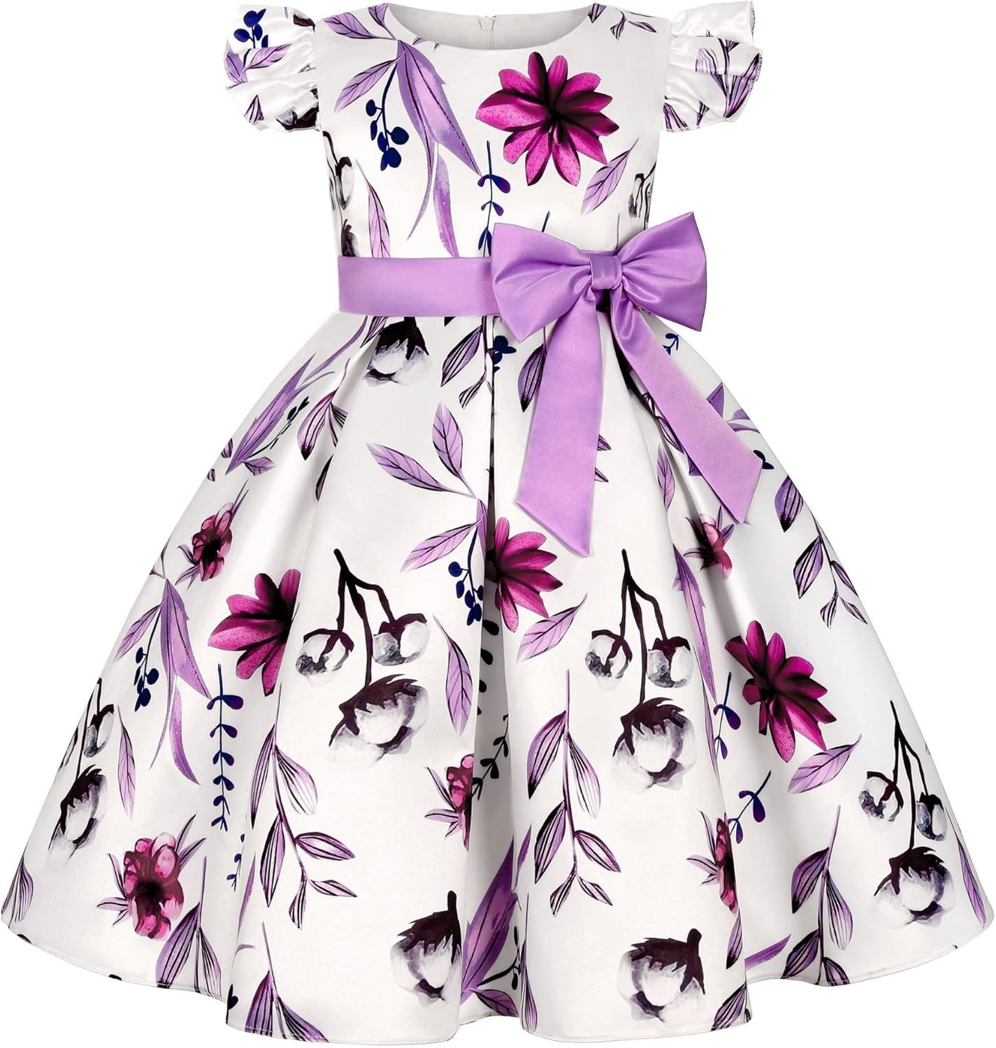 81Jjf9wGzbL._AC_SL1500_.jpg Cichic Girls' Party Flower Wedding Elegant Formal Dress 2-10 Years - Image 1