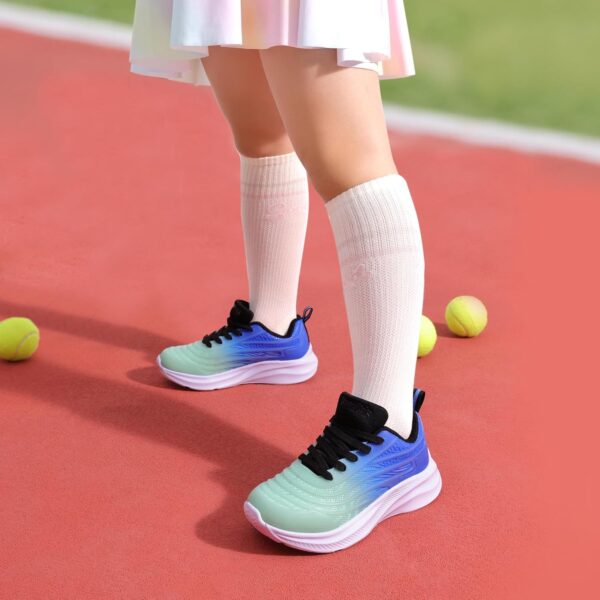 DREAM PAIRS Trainers for Boys Girls Lace-up Athletic Sneakers Durable Kids Running Shoes - Image 4