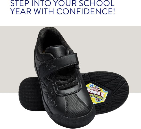 Marvel Boys School Shoes | Spidey and His Amazing Friends Boys Black Shoes - Image 3