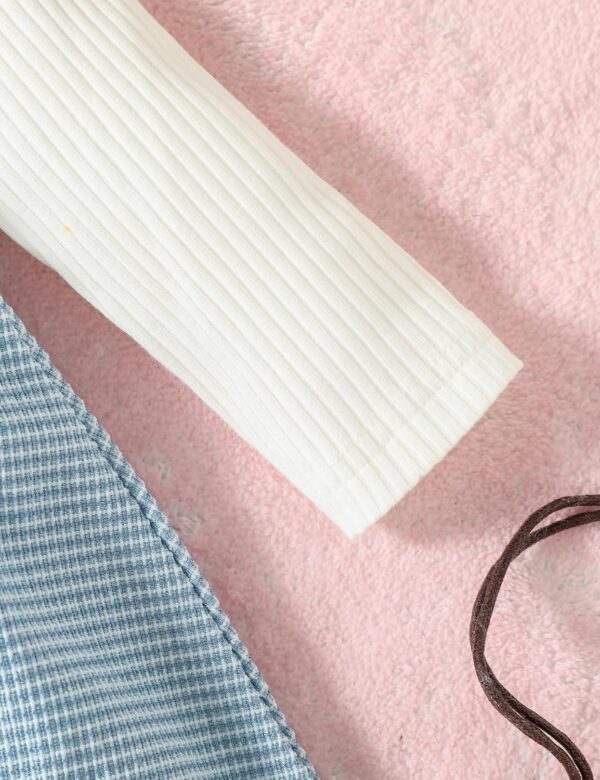 Haokaini Baby Girl Clothes Newborn Romper Dress Long Ruffle Sleeve Outfits Floral Suspender Skirt Overall Infant Jumpsuit Set - Image 7