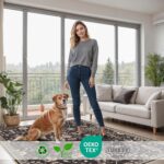 Arty Rugs Machine Washable Rug, 200x290cm, 75% Recycled Cotton, Short Pile, Non-Slip Backing, Non-Shedding, Area Rugs for Living Room, Bedroom, Kitchen, Hallway, Office, Charcoal Black - Image 6