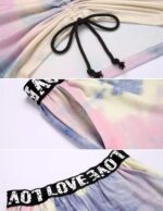 Arshiner Girls Tie-dye Clothing Sets Kids Short Sleeve Hoodie Tops with Shorts Sets Sport Casual Fashion Street Summer Outfits for Girls - Image 4