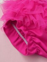 Aiihoo 2Pcs Baby Girl Outfits My 1st Birthday Print Short Sleeve Bodysuit with Ruffled Bloomer Shorts - Image 7