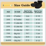 festooning Girls & Toddler' Faux Fur Shearling Style Boots, Girls Warm Winter Flat Non-Slip Zip Snow Boots for Indoor Outdoor(Toddler/Little Kid/Big Kid) - Image 6