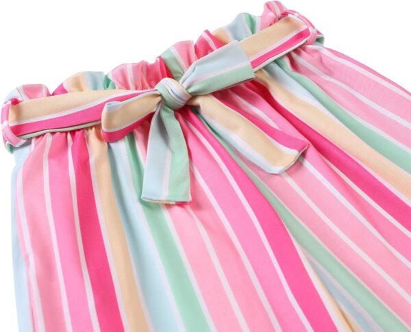 Arshiner Girls Clothing Sets Kids Fashion T-shirts with Trousers Set Puff Sleeves Top with Printed Trousers Set Summer Casual Outfits for Girls 5-14 Years - Image 7