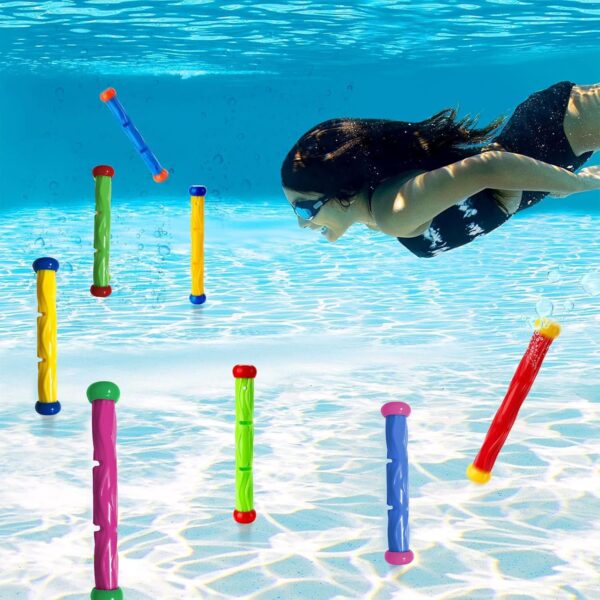 5Pcs Diving Sticks - Swimming Pool Dive Sticks Sinkers for Kids 7-12, Underwater Diving Toys Training for Girls Boys Gifts - Image 4