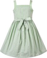 Girls Dress Heart Print Pink Children Clothes Sundress - Image 2