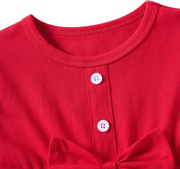 Baby Girl Clothes Newborn Baby Clothes Long Sleeve Ruffle Dress Tops and Floral Pants 2 Pieces Set Baby Girl Gifts Newborn Baby Born Clothes 12Months-4Years - Image 3