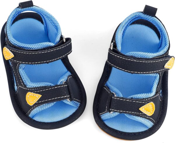 MK MATT KEELY Baby Boy Girl Sandals First Walking Leather Summer Shoes with Soft Rubber Sole for Newborn Infant Toddlers - Image 5