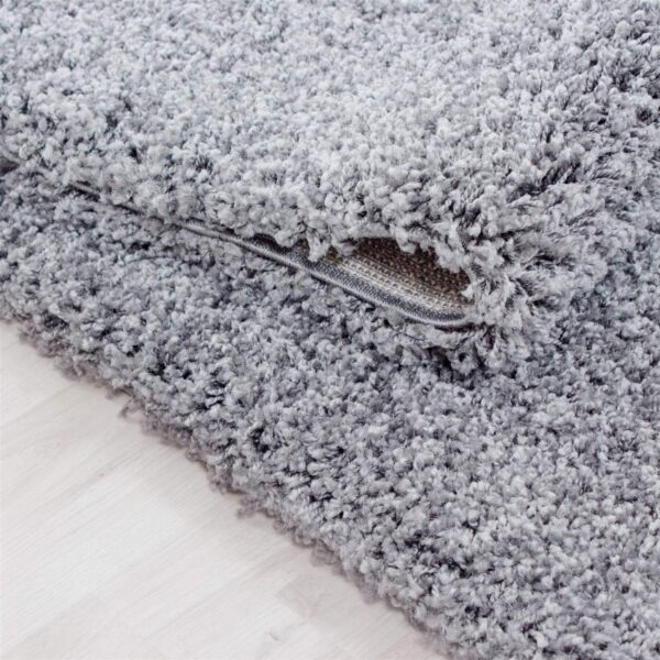 Abaseen Small Large Shaggy Rug Modern Rugs Living Room Extra Large Small Medium Rectangular Size Soft Touch Thick Pile Living Room Area Rugs Non Shedding (Silver, 60x110 cm) - Image 5