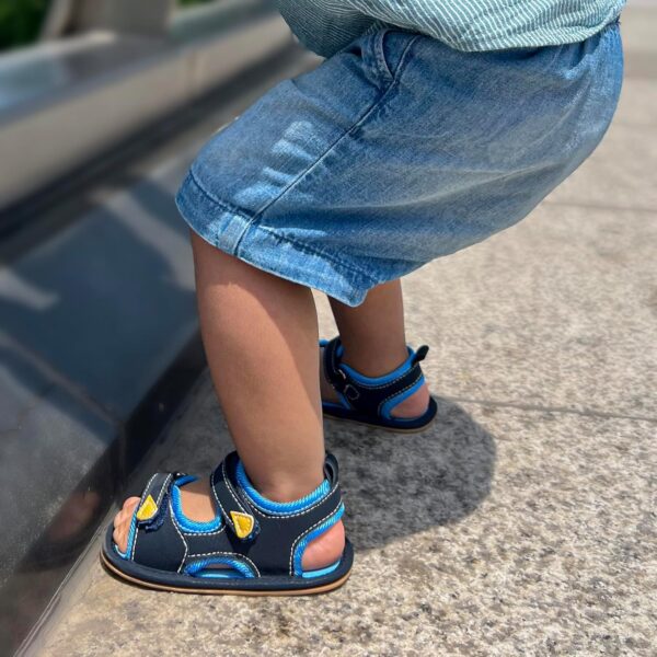 MK MATT KEELY Baby Boy Girl Sandals First Walking Leather Summer Shoes with Soft Rubber Sole for Newborn Infant Toddlers - Image 3