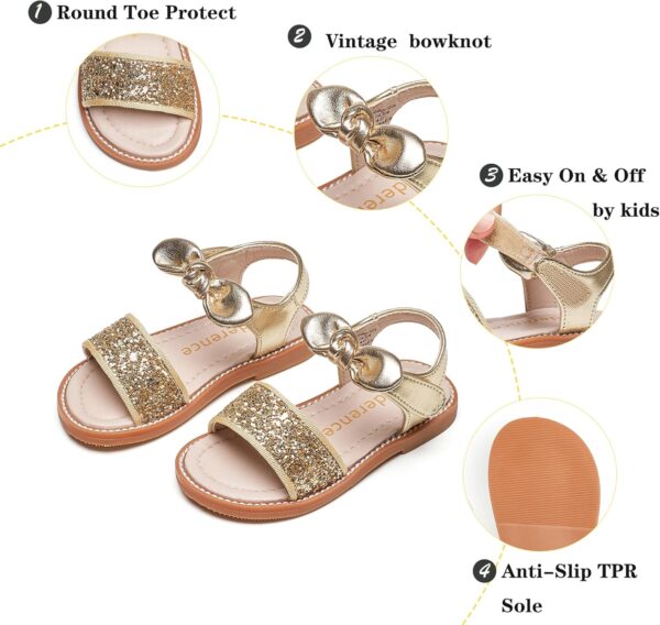Kiderence Toddler Girls Sandals Little Girls Kids Summer Shoes Toddler Sandals - Image 5