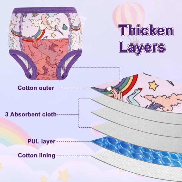 MOEMOE BABY Potty Training Pants Boys Training Pants Toilet Training Pants Toddler Training Pants Reuasable Potty Training Underwear,4 pack - Image 2