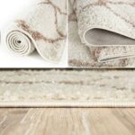 THE RUGS Shaggy Rug – Modern Moroccan Design Rugs for Living Room, Bedroom, Hallway, 3 cm Thick Area Rugs, (Moroccan Ivory/Beige, 80x150cm) - Image 6