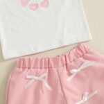 MAHUAOYIXI Toddler Girls Spring Summer Outfits Bow Frill Trim Sleeveless Tank Tops Vest Top Shirts with Elastic Waist Bloomers Shorts Sets 2Pcs Clothes for Little Girls - Image 6