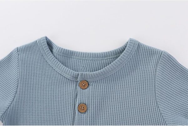 JELYLOVE Unisex Short Sleeve Baby Romper 2 Pack Cotton Solid infant Boy Girl Jumpsuits Soft New Born Clothes - Image 2