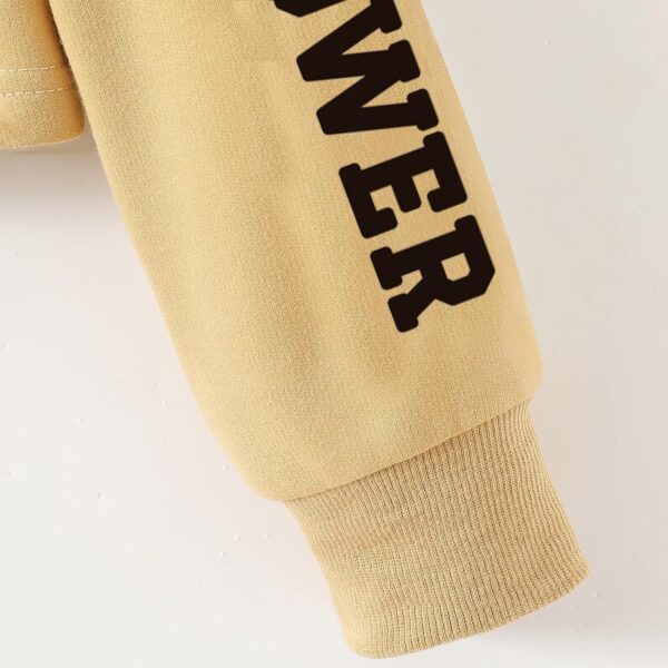 Xumplo Girl's 2 Piece Outfits Tween Girls Long Sleeve Hoodie with Pants Clothes Set Teens Brown Casual Clothing - Image 6