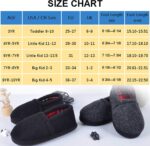 festooning Kids Boys Comfy Warm Indoor House Slippers Fleece Memory Foam Shoes - Image 6