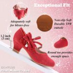 Princess Dress Up Shoes Girls' Mary Jane Shoes - Girls Party Pumps - Flower Girl Wedding Party Girls Sparkly Shoes - Image 3