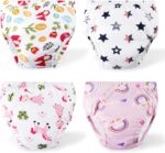 Potty Training Underwear Girls 2T,3T,4T,Toddler Underwear for Baby Girls 4 Pack
