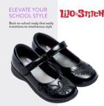 Disney Lilo and Stitch Shoes | Girls Black Shoes | School Shoes for Girls | Official Stitch Merchandise - Image 2