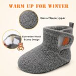 JOINFREE Baby Girls Boys House Shoes Baby Slippers with Non-Slip Rubber Sole Toddlers Cozy Home Booties - Image 3