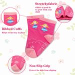 GRPSKCOS Toddler Girls Socks, 12 Pack Non Slip Crew Socks with Grips for 1-7 Years Kids - Image 5