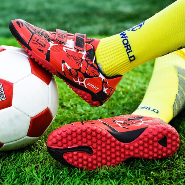 Kids Boy's Girl's Cleats Football Boots AG/FG Profession Athletic Training Football Soccer Shoes Outdoor Sports Sneakers Unisex(Toddler/Little Kid) - Image 4