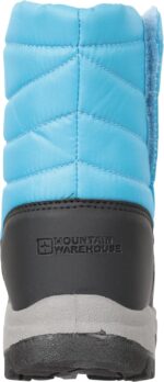 Mountain Warehouse Caribou Junior Kids Snow Boots - Snowproof, Fleece Lining, Warm, Insulated, High Traction Sole - Ideal For - Image 4