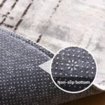 Tinyboy-hbq Area Rug Living Room Rugs Grey Modern Luxury Rug Soft Short Pile Carpet Modern Style Decorative Rugs for Living Room Bedroom (Grey/Beige, 120 x 160 cm) - Image 7