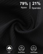 Valcatch Girls Flare Leggings Ribbed Yoga Dance Pants with Pockets High Waist Bell Bottom Trousers Kids Teens Wide Leg Pants Athletic Tights for Casual and Activewear - Image 6