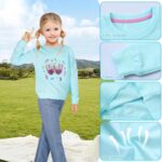 Baogaier Girls Sweatshirt Cotton Long Sleeve T Shirts Jumper Crew Neck Casual Kids Clothes Soft Comfort Breathable Toddler Cute Animal Print Pattern Pullover Tops Girl Clothing Age 2-7 Years - Image 3