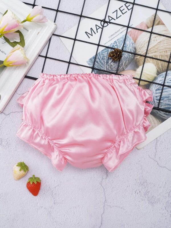 Newborn Baby Girls Ruffle Bloomers Bowknot Cute Diaper Cover Panties Cotton Shower Shorts - Image 4