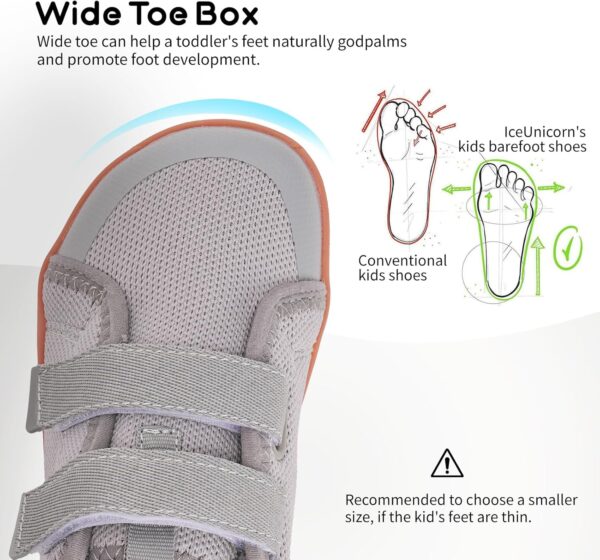 Kids Wide Barefoot Shoes Boys Girls Minimalist School Walking Shoes Trail Running Shoes Walking Sneaker - Image 2