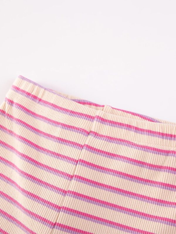 TCWWBB Girls Toddler Outfits Clothes Set Kids Cute Bunny Dancing Birthday Print Short Sleeve T-Shirt Tops Leggings Trousers 2 Piece Set Clothing Age 1-7 Years - Image 6