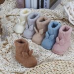 Baby Booties Newborn Babe First Walkers Knit Boots Warm Knit Crib Shoes Crochet Soft Infant Sock for Boy Girl - Image 6