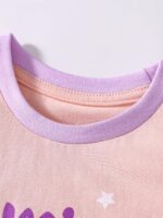 TCWWBB Toddler Girls Summer Short Outfits Clothes Set Kids Unicorn Bunny Animal Print Short Sleeve Cotton T-Shirt Dresses Tops and Shorts 2 Piece Crewneck Sleeveless Clothing Set Age 1-7 Years Old - Image 3