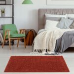 THE RUGS Living Room Rug - Shaggy Soft And Elegant Carpets For The Bedrooms And Kitchen, Easy To Clean, Many Different Sizes (80x150 cm, Terra) - Image 3