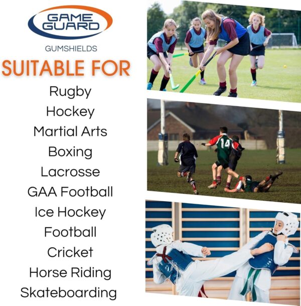 Boil & Bite Mouth Guard/Gum Shield – Mouldable Mouthguard/gumshields - CE Approved, School Sports, Rugby, Hockey, Boxing, GAA, Martial Arts - Image 9