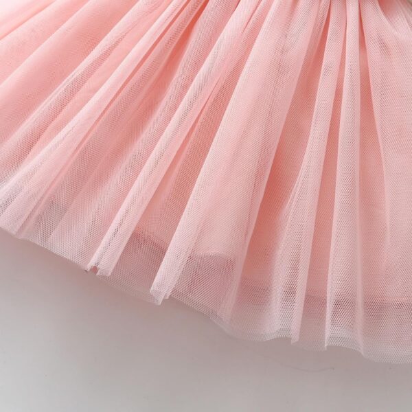 Infant Baby Girl Dress Tulle Sundress Floral Print Toddler Baby Girl Princess Dress - Image 4